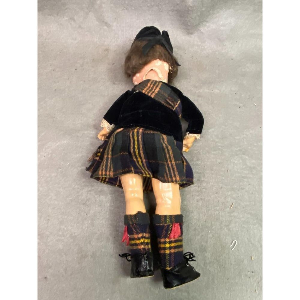 VINTAGE 13 INCH SCOTCH DOLL BISQUE HEAD GERMANY 451 5/0‎ W COMPOSITION LIMBS